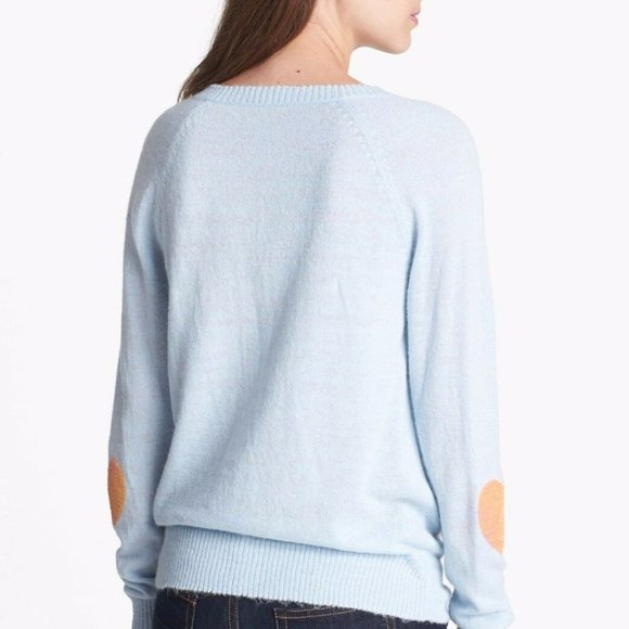 Wildfox Sequin Happy Heart V-Neck Sweater - Picture 4 of 4